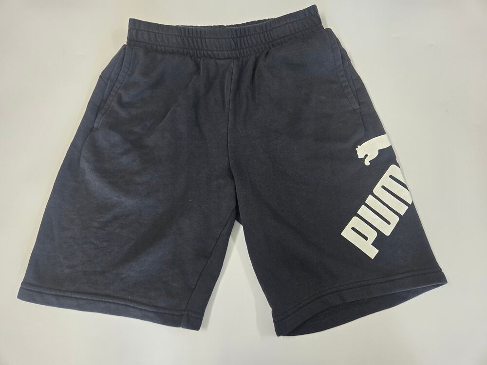PUMA Big Logo Athletic Shorts Puma Black Mens Small MD10